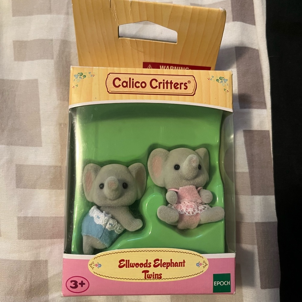 Calico Critters Ellwoods Elephant Twins